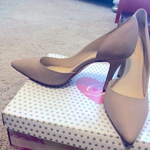 Nine West Nude Pointy Toe Pumps